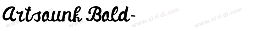 Artsounk Bold字体转换